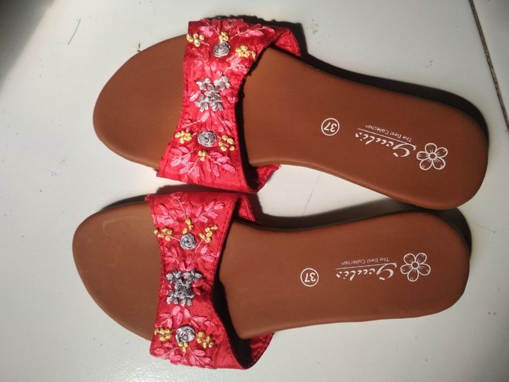 Truntume Sendal Selop Sulam Pita